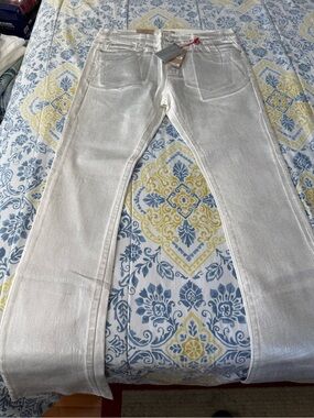 Armor Jeans Men’s Shimmery Silver Jeans - Modern Slim Fit
